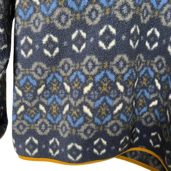 Patagonia Synchilla Snap T Fleece Pullover Tundra Cluster Navy Blue Men's Size M - Picture 8 of 14
